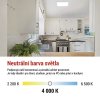 LED přisazené svítidlo FLORI čtvercové, bílé, 18W, neutrální bílá