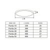 LED panel PANKA 40W CCT bílé kulaté stropní - LED panel PANKA 40W CCT bílé kulaté stropní