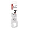 Prodlužovací kabel 2 m / 2 zásuvky / s vypínačem / bílý / PVC / 1 mm2