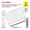 LED reflektor TAMBO, 50 W, 5000 lm, IP65, černý