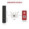 GoSmart prodlužovací kabel 2 m / 4 zásuvky / s vyp. / s USB / bílá-černá / PVC / 1,5 mm2