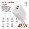 Univerzální USB adaptér GaN do sítě PD 45 W max.