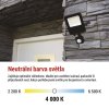 LED reflektor VISIO s pohybovým čidlem, 10 W, černý, neutrální bílá