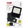 LED reflektor VISIO s pohybovým čidlem, 30 W, černý, neutrální bílá