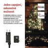 LED vánoční cherry řetěz – kuličky, 20 m, venkovní i vnitřní,studená bílá,programy,časovač