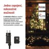 LED vánoční cherry řetěz – kuličky, 20 m, venkovní i vnitřní, teplá bílá, programy,časovač