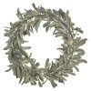 LED dekorace - věnec jmelí, 3x AA, teplá bílá, časovač