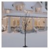 LED svítící stromek, 120 cm, venkovní i vnitřní, teplá bílá, časovač