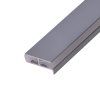 LED profil 2SP-G šedý pro police - Profil s krytem 2m