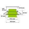 LED svítidlo TLZ-C3W-80 - Studená bílá