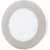 Stmívatelný Chromový kruhový přisazený LED panel 175mm 12W denní bílá