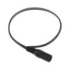 DC konektor napájecí s kabelem - Černá 25cm (samec)