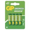 Zinková baterie GP Greencell AA (R6), 4 ks