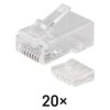 Konektor RJ45 pro UTP kabel (drát), průhledný