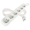 Prodlužovací kabel 2 m / 6 zásuvek / bílý / PVC / 1 mm2