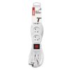 Prodlužovací kabel 7 m / 4 zásuvky / s vypínačem / bílý / PVC / 1 mm2