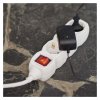 Prodlužovací kabel 5 m / 3 zásuvky / s vypínačem / bílý / PVC / 1,5 mm2
