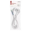 Flexo šňůra PVC 3× 1,5mm2, 5m, bílá