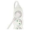 Prodlužovací kabel 2 m / 4 zásuvky / bílý / PVC / 1 mm2