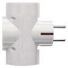 Rozbočovací SCHUKO zásuvka 3× kulatá