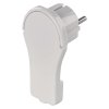 Vidlice úhlová pro prodlužovací kabel, bílá