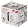 Prodlužovací kabel - kostka 1,9 m / 4 zásuvky / bílý / PVC / s USB / 1 mm2