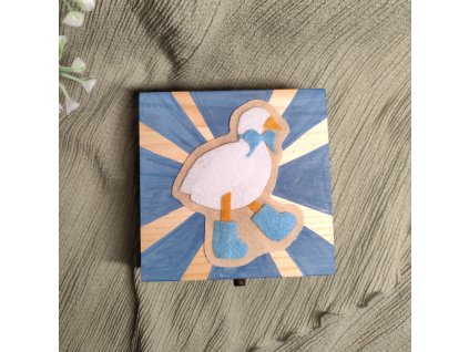 Dřevěná krabička - husička