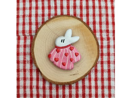 Valentýnský zajíc - magnet