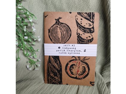 Sešit s linorytem - nákup