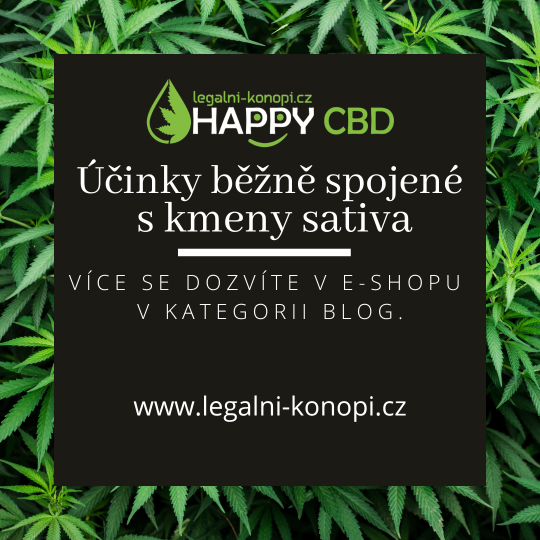 Účinky běžně spojené s kmeny sativa