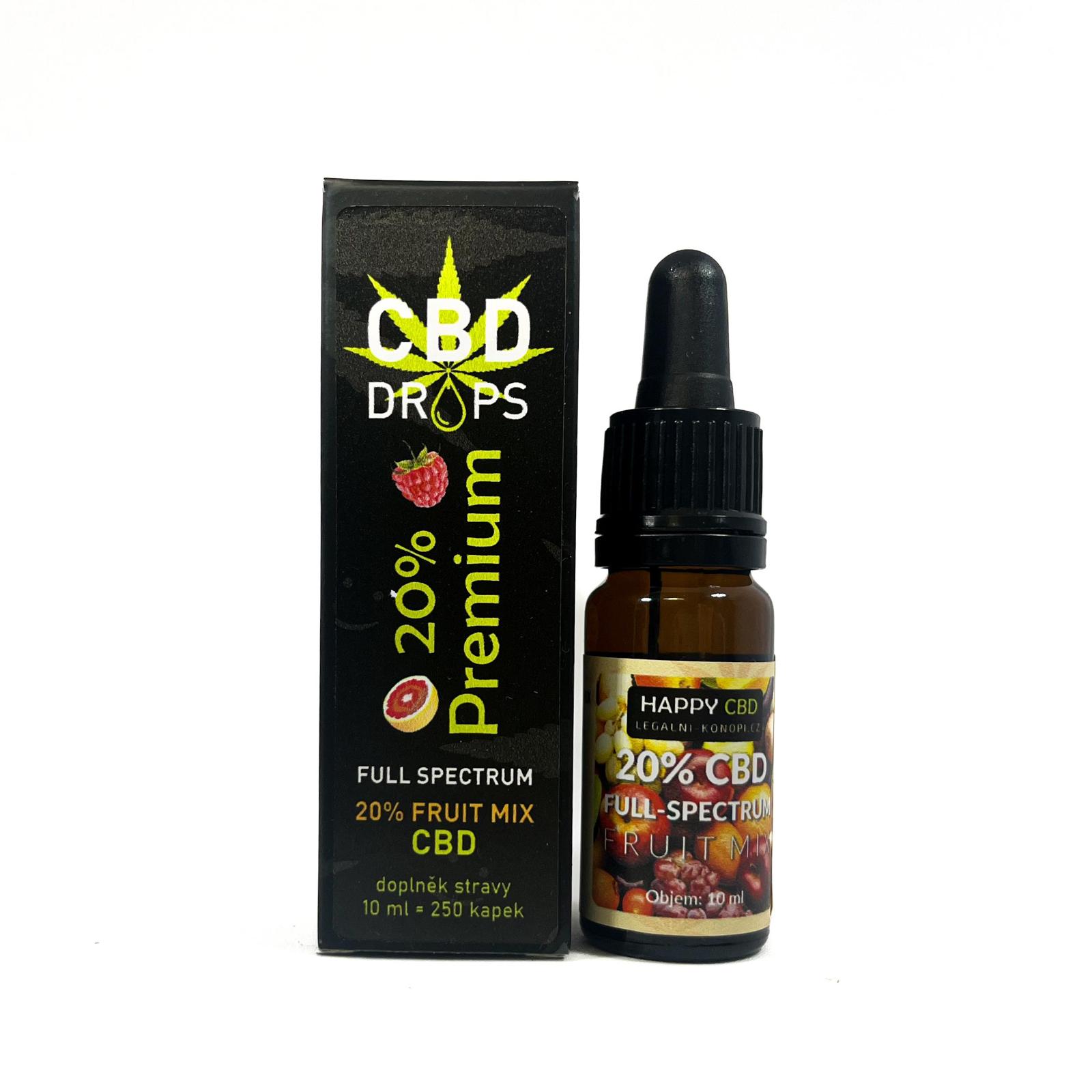 20% CBD olej full-spectrum fruit mix