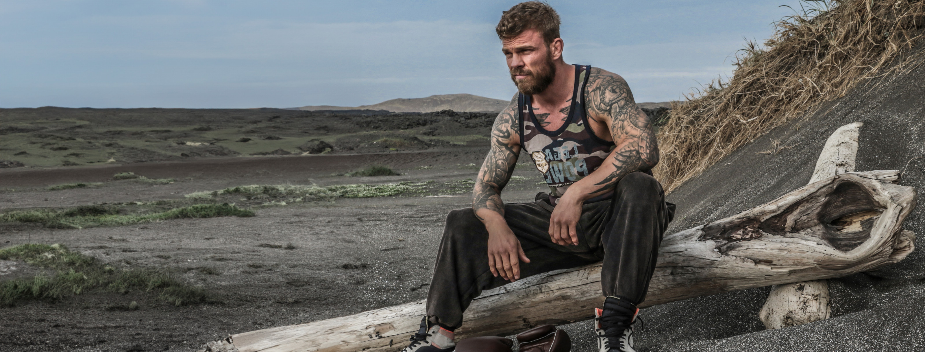 Legal Power Bodybuilding Fitness Camo Tílko Kalhoty