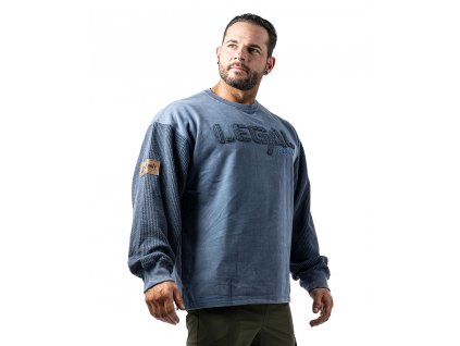 Mikina - Svetr Legal Power Stonewashed Bostomix (Barva Černá, Velikost 2XL)
