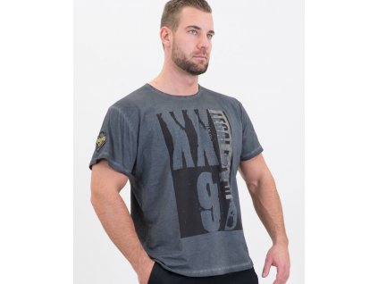 Triko XXL 97 Stonewashed Single Jersey (Barva Modrá, Velikost XL)