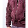 Mikina Heavy Zip Devils Stonewashed Bostomix Fleece (Barva Černá, Velikost 2XL)