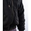 Mikina Heavy Zip Devils Stonewashed Bostomix Fleece (Barva Černá, Velikost 2XL)