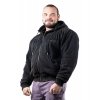 Mikina Heavy Zip Devils Stonewashed Bostomix Fleece (Barva Modrá, Velikost XL)