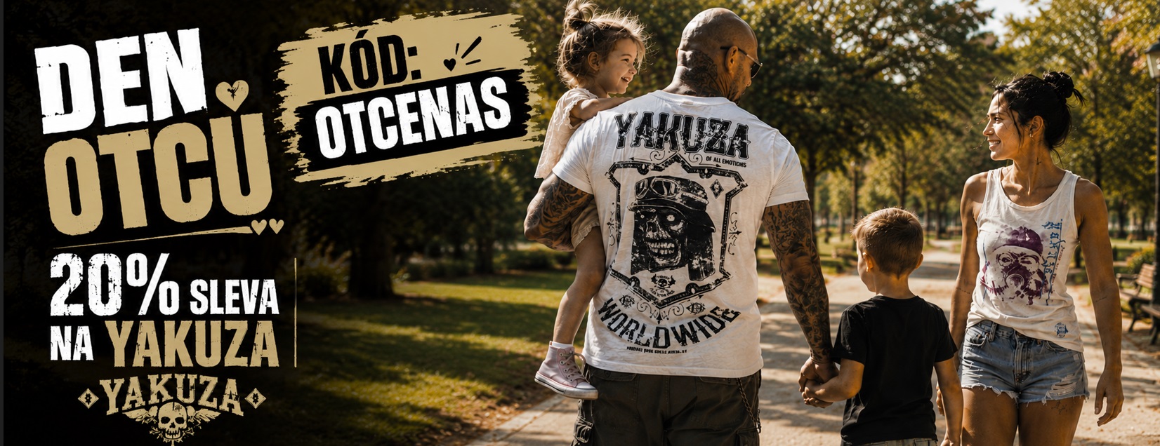 DEN OTCŮ 20% SLEVA YAKUZA LEGAL SHOP