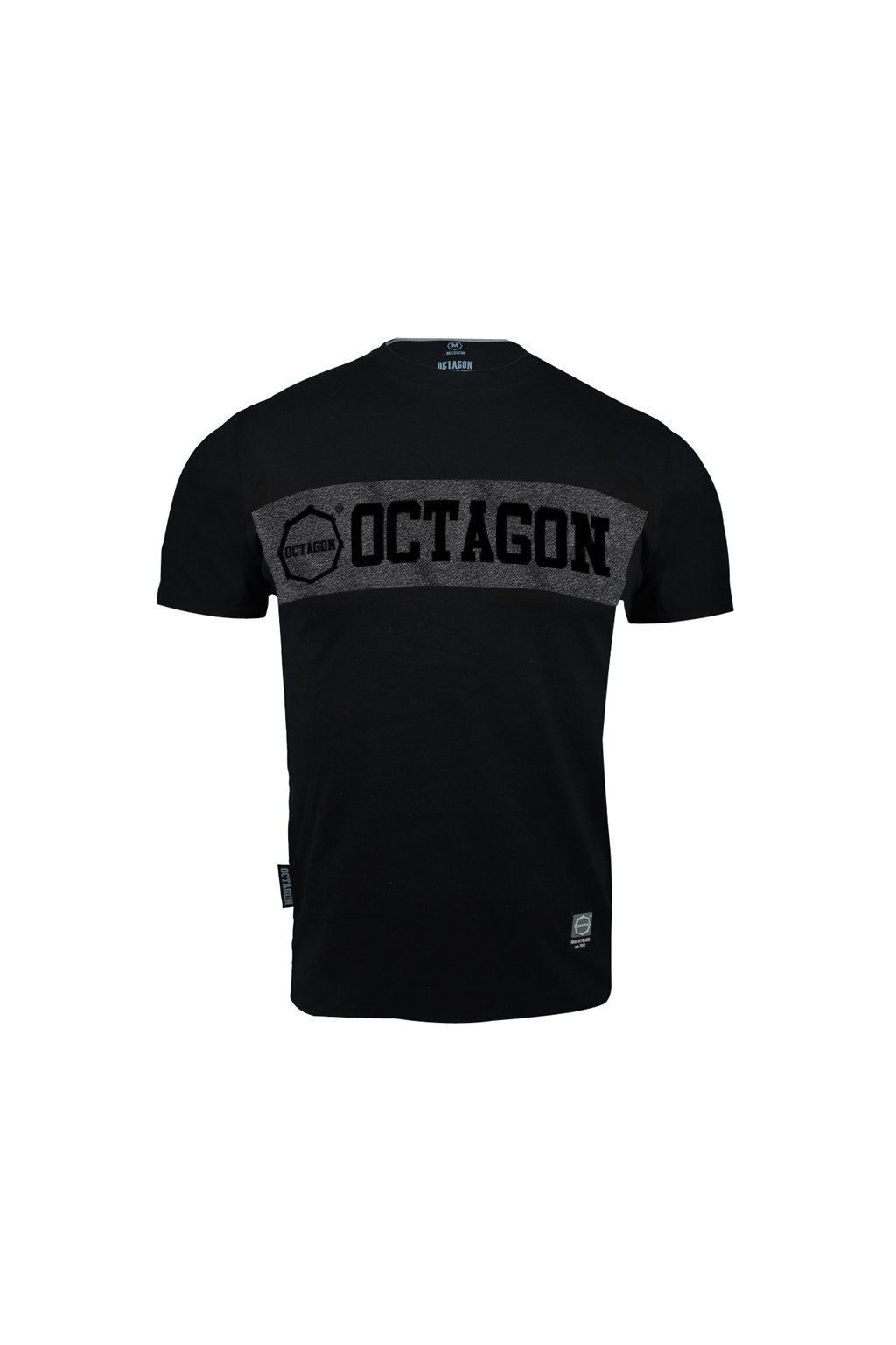Pánská triko  OCTAGON Middle black/grey