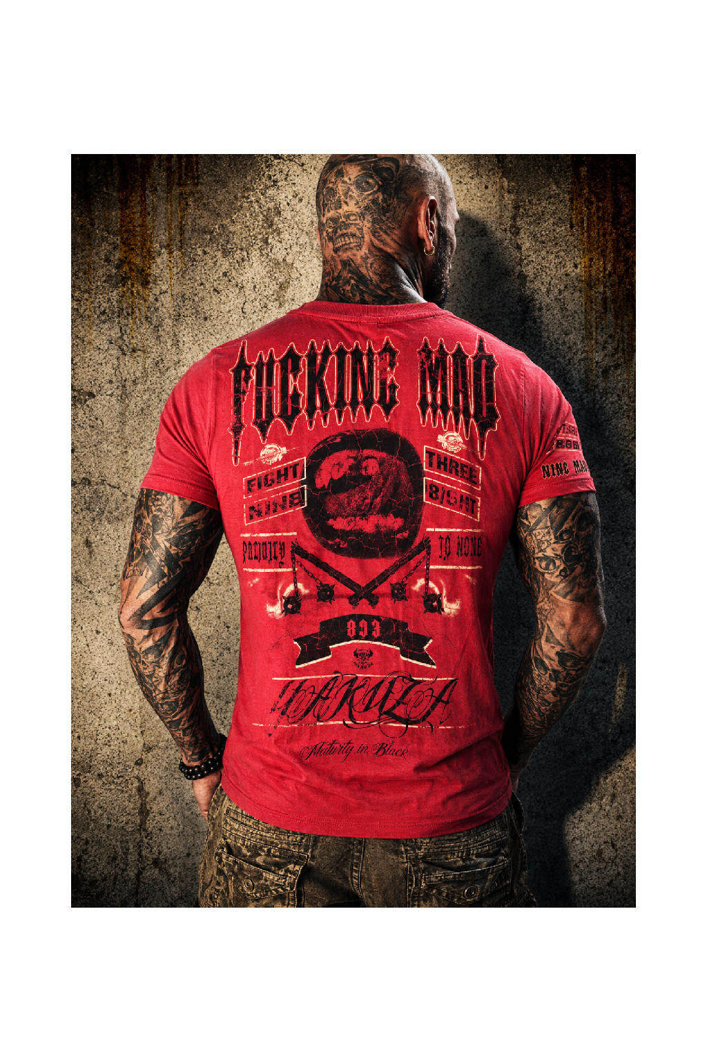 Levně Pánské triko Yakuza TSB 404 tango red