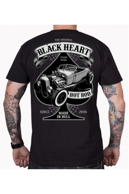 Pánské Triko BLACK HEART ROADSTER HOT ROD přední strana