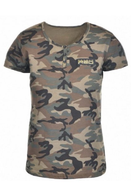 Double Red dámské T-Shirt Camodresscode Brown obr1