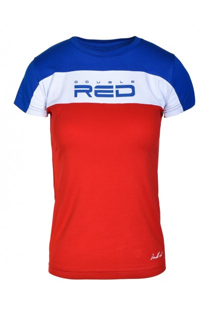 Dámské triko OUTSTANDING Blue/Red obr1