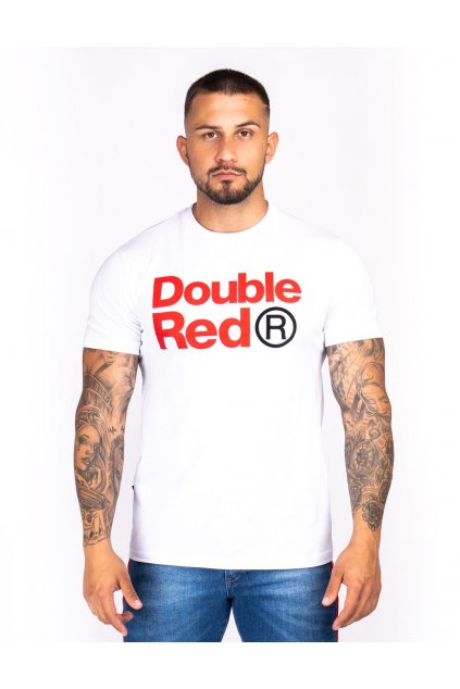 Pánské triko Double Red Trademark SLIM FIT bílá obr1