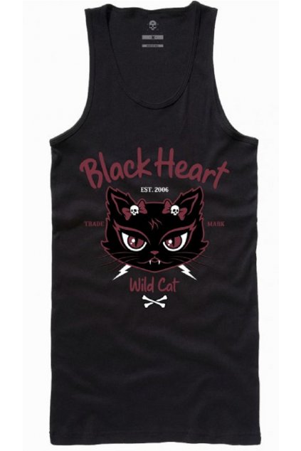 Dámské Tílko BLACK HEART WILD CAT