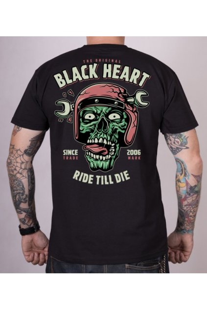 10185 triko black heart ride till die