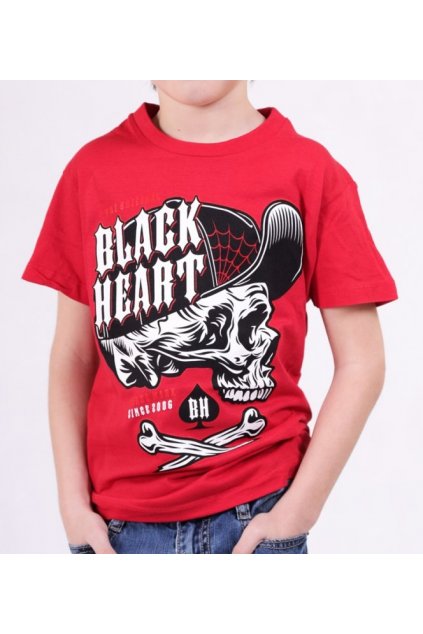 9589 1 motorkarske triko detske black heart