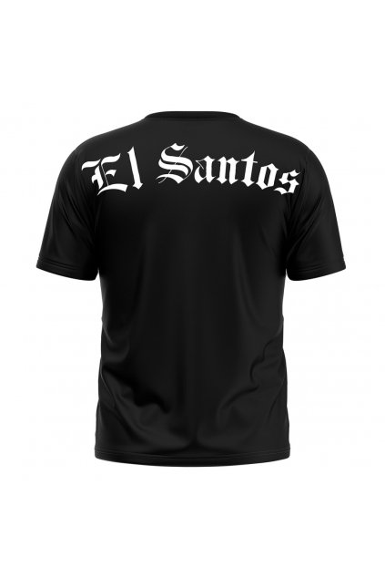 el santos t shirt logo patch big schwarz 5