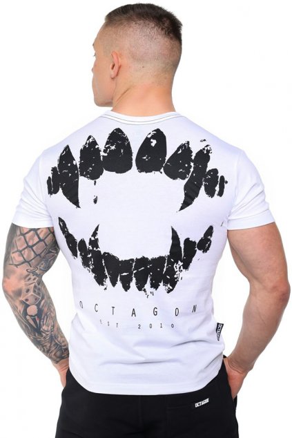 kopia triko octagon zuby bílé 28585