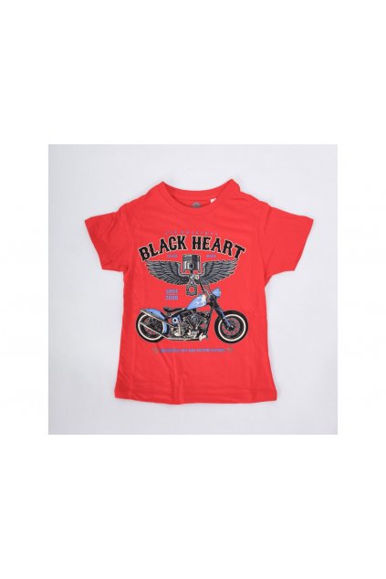 9595 detske motorkarske tricko black heart
